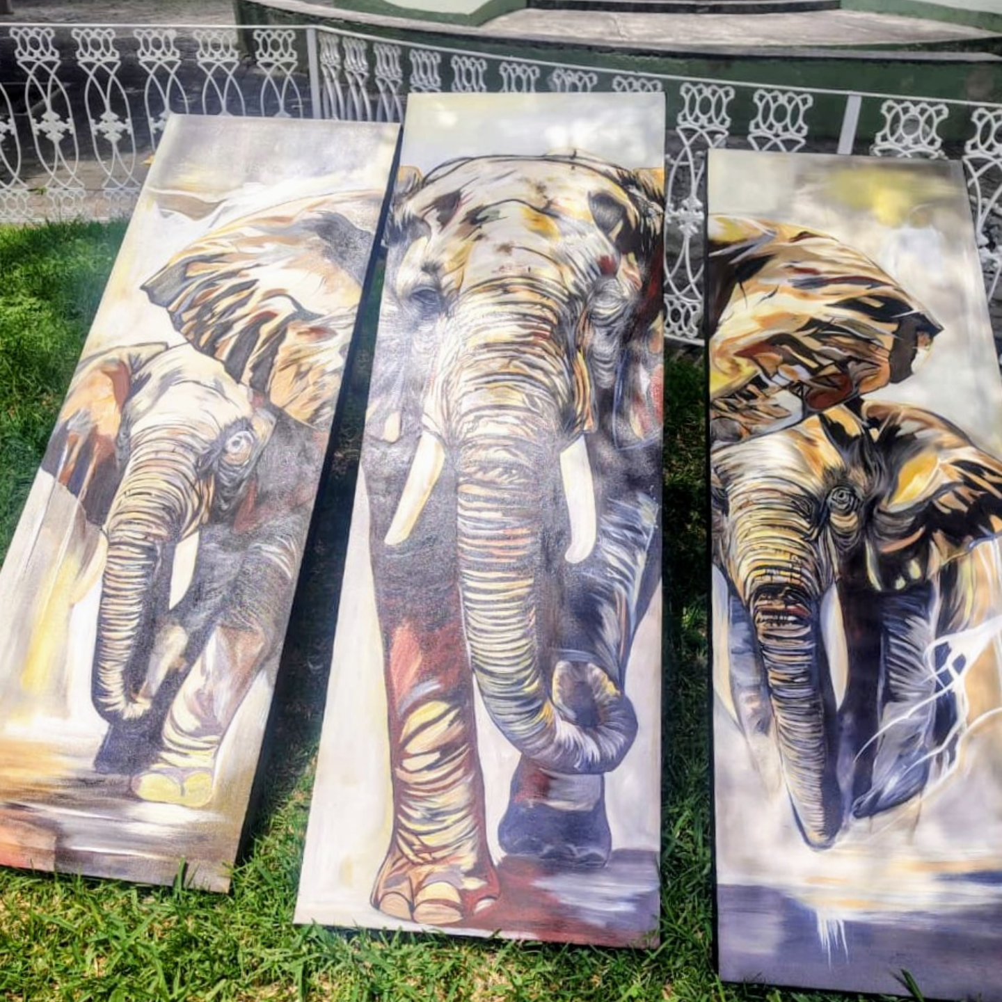 pintura de paisaje colorido habla de la historia de México